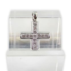 BVLGARI Bulgari 750WG Diamond Latin Cross Pendant Top