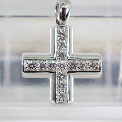 BVLGARI Bulgari 750WG Diamond Latin Cross Pendant Top