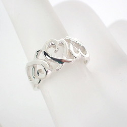 TIFFANY 925 Triple Loving Heart Ring Size 9