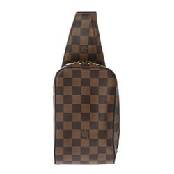 LOUIS VUITTON Damier Geronimos Body Bag Brown N51994 Unisex Canvas Shoulder