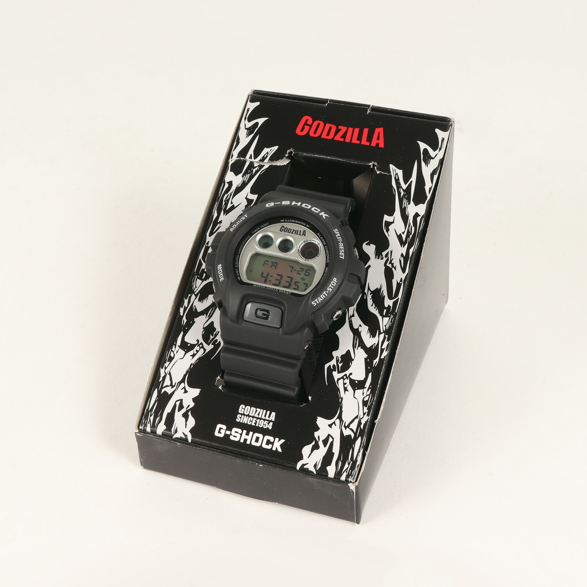 G-SHOCK 1000 Limited Edition Godzilla 55th Anniversary DW-6900BGODZ-9JF Watch Deadstock Collaboration Black 2008 CASIO Men's