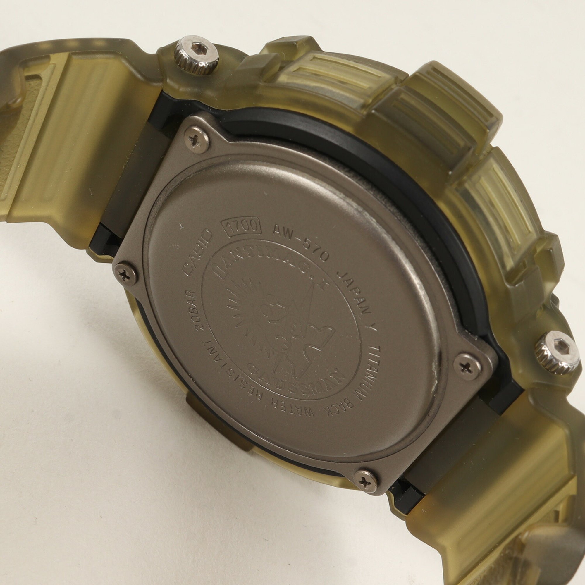 G-SHOCK 90s AW-570MS-8T GAUSSMAN MEN IN SME watch clear khaki CASIO Men's