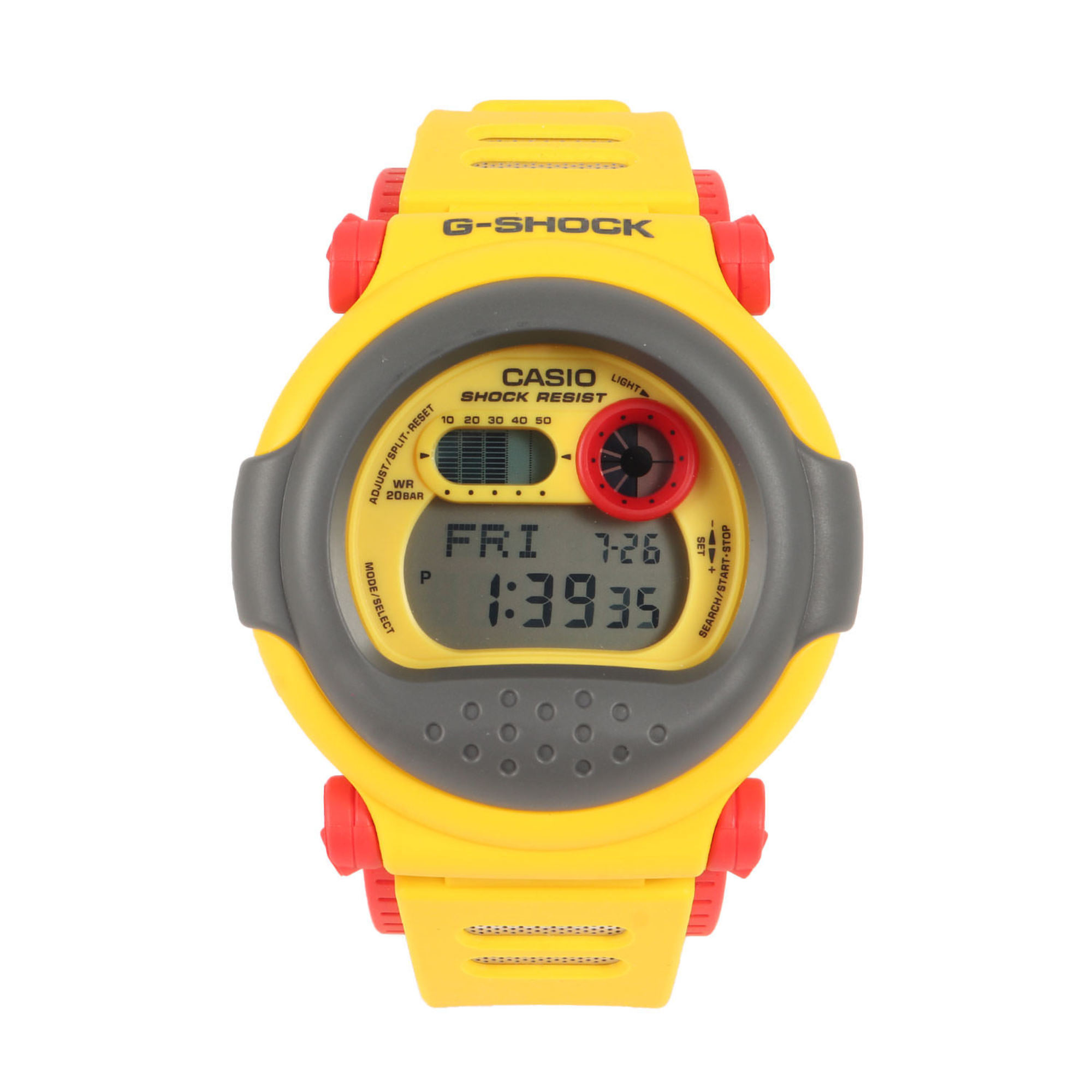 G-SHOCK G-001-9JF JASON Reissue Model Wristwatch Yellow Gray Red 2010 CASIO Men's