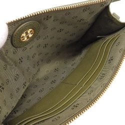 TORY BURCH Shoulder Bag 49123 Khaki Leather