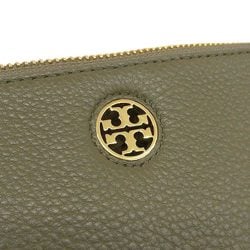 TORY BURCH Shoulder Bag 49123 Khaki Leather