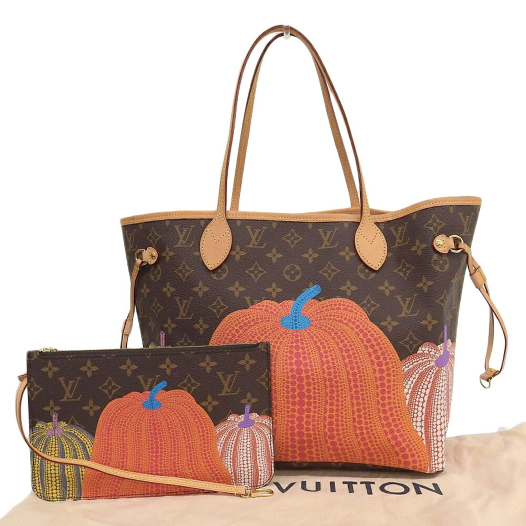 Louis Vuitton Monogram Neverfull MM Yayoi Kusama M46468 Tote Bag