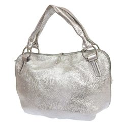 CELINE Bittersweet Handbag WC SA 0058 Bag Leather Silver