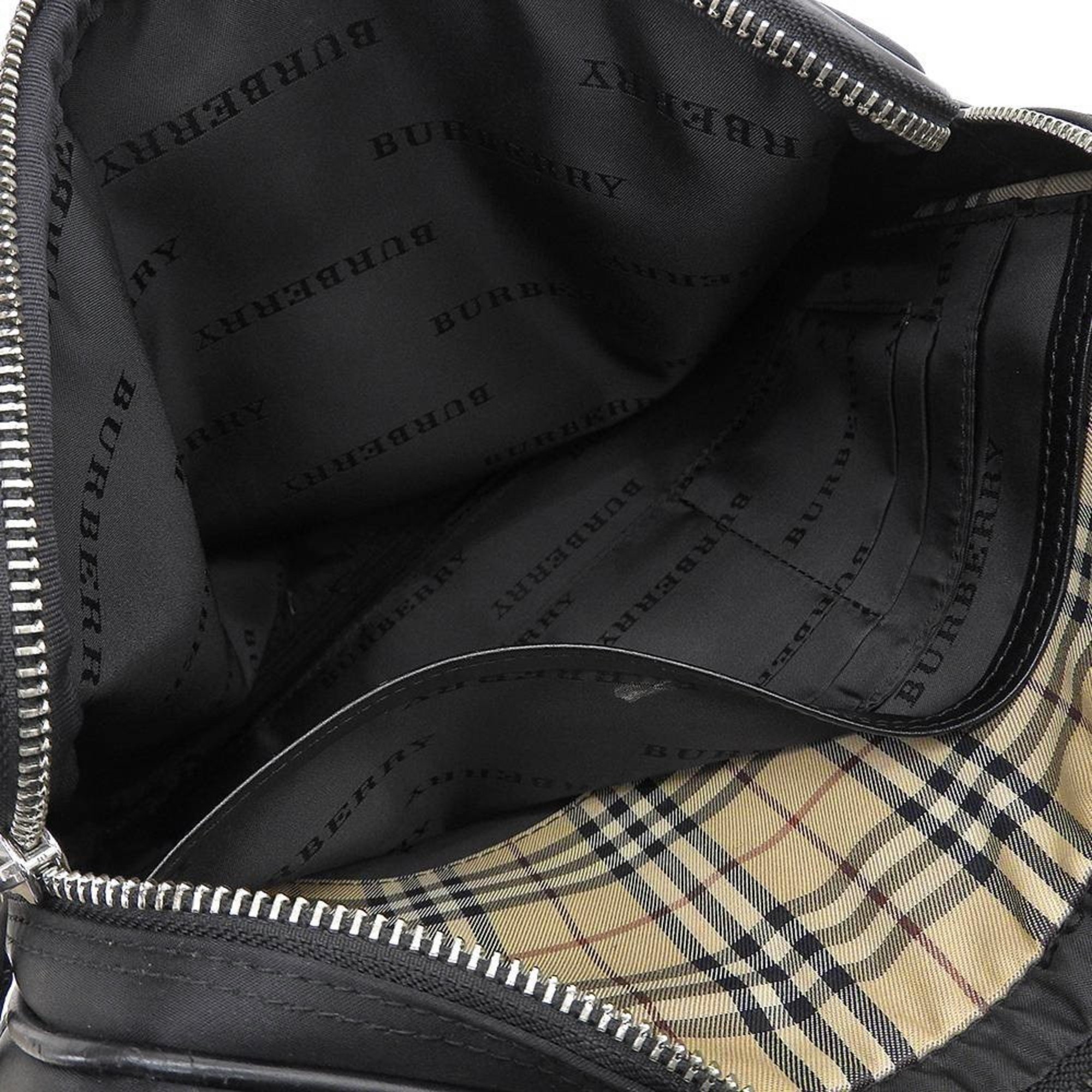 Burberry W Shoulder Bag Nylon Black