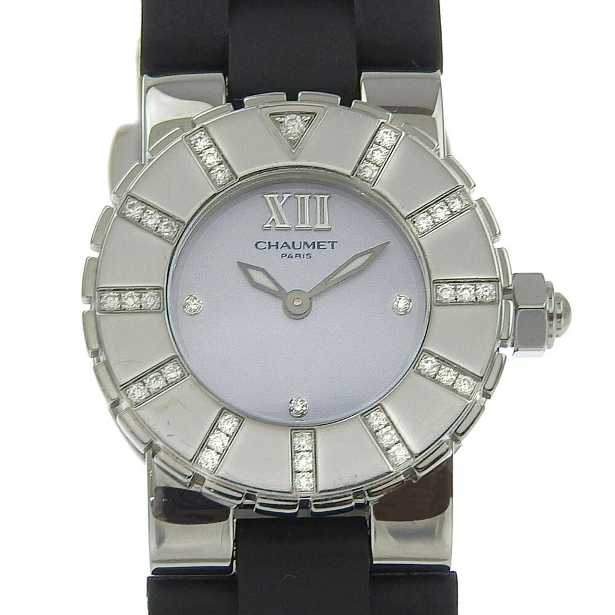 CHAUMET Class One Bezel Diamond Shell Dial 3P SS Quartz Battery Women's Watch