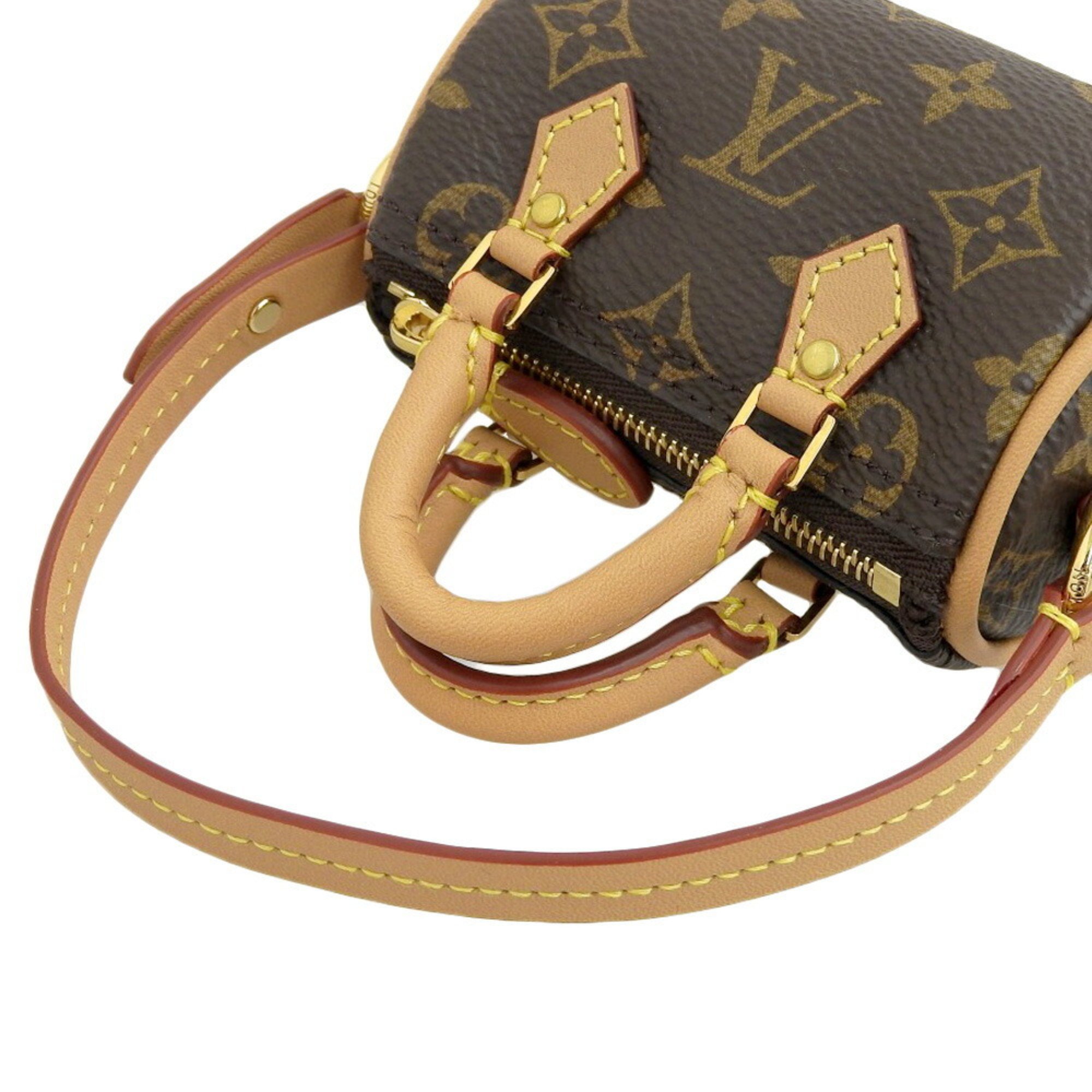 Louis Vuitton LOUIS VUITTON Monogram Bijoux Sac Micro Speedy M00544 Charm