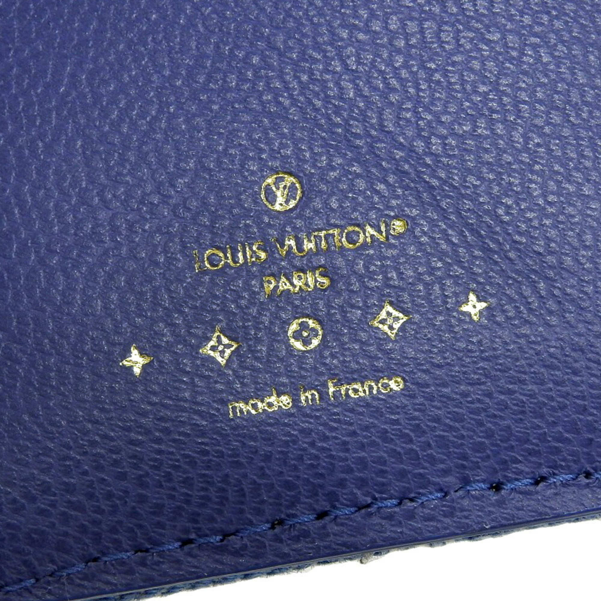 Louis Vuitton LOUIS VUITTON Monogram Denim Portefeuille Lou Limited Edition M83160 Folding Wallet