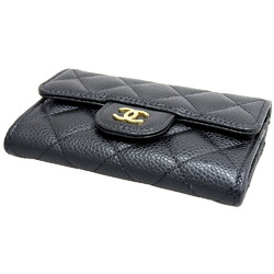 CHANEL Timeless Classic Coco Mark Business Card Holder AP0214 Seal 3 Caviar Skin Black