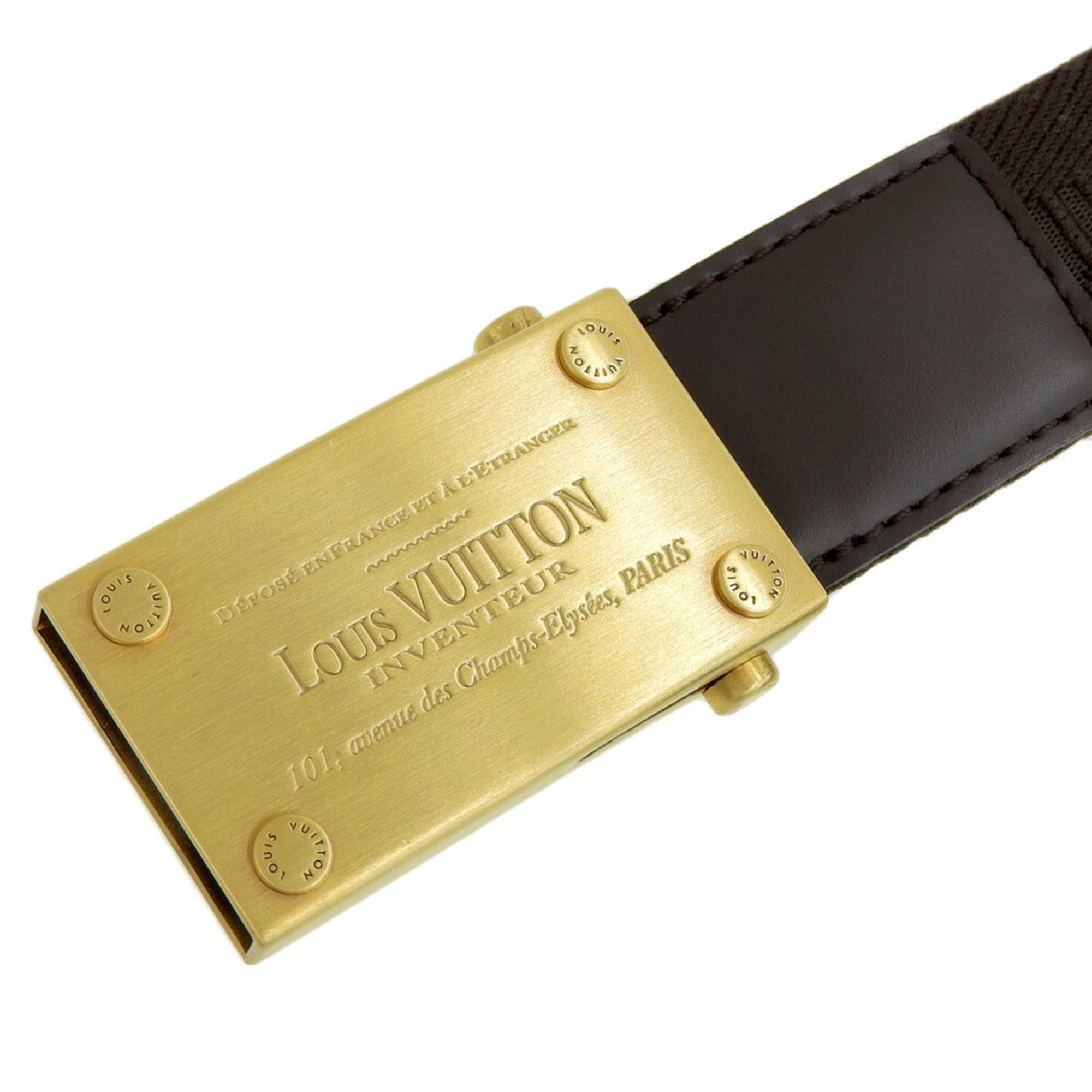 Louis Vuitton Santur Bengal Belt M9800 38/95 Waist Canvas Brown