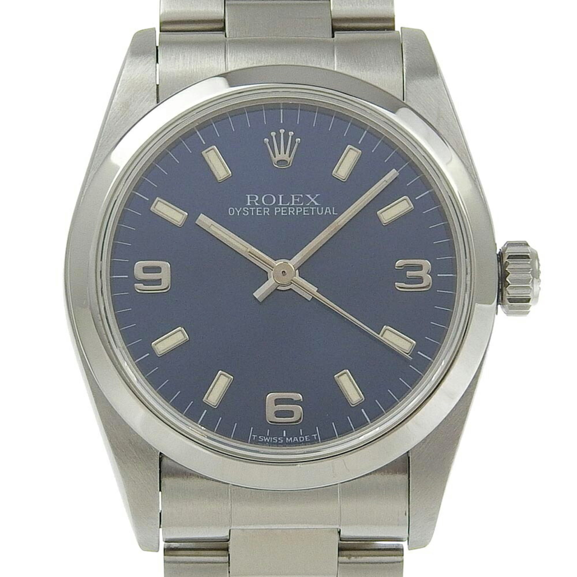 Rolex ROLEX Oyster Perpetual 67480 U-serial number Blue dial SS 2024/04 Automatic winding Approx. 30 mm Boys' watch