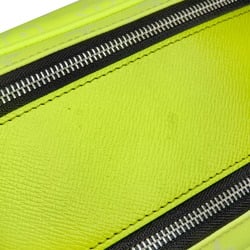 Louis Vuitton Doppkit Monogram Taiga M10144 Handbag Neon Yellow