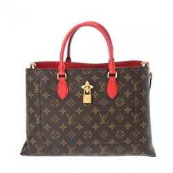 LOUIS VUITTON Louis Vuitton Monogram Flower Tote Coquelicot M43553 Women's Canvas Handbag