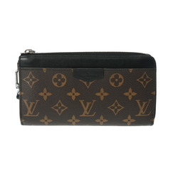 LOUIS VUITTON Louis Vuitton Monogram Zippy Dragonne Brown/Black M69407 Men's Canvas Long Wallet