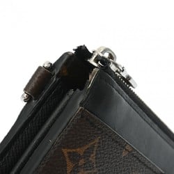 LOUIS VUITTON Louis Vuitton Monogram Zippy Dragonne Brown/Black M69407 Men's Canvas Long Wallet