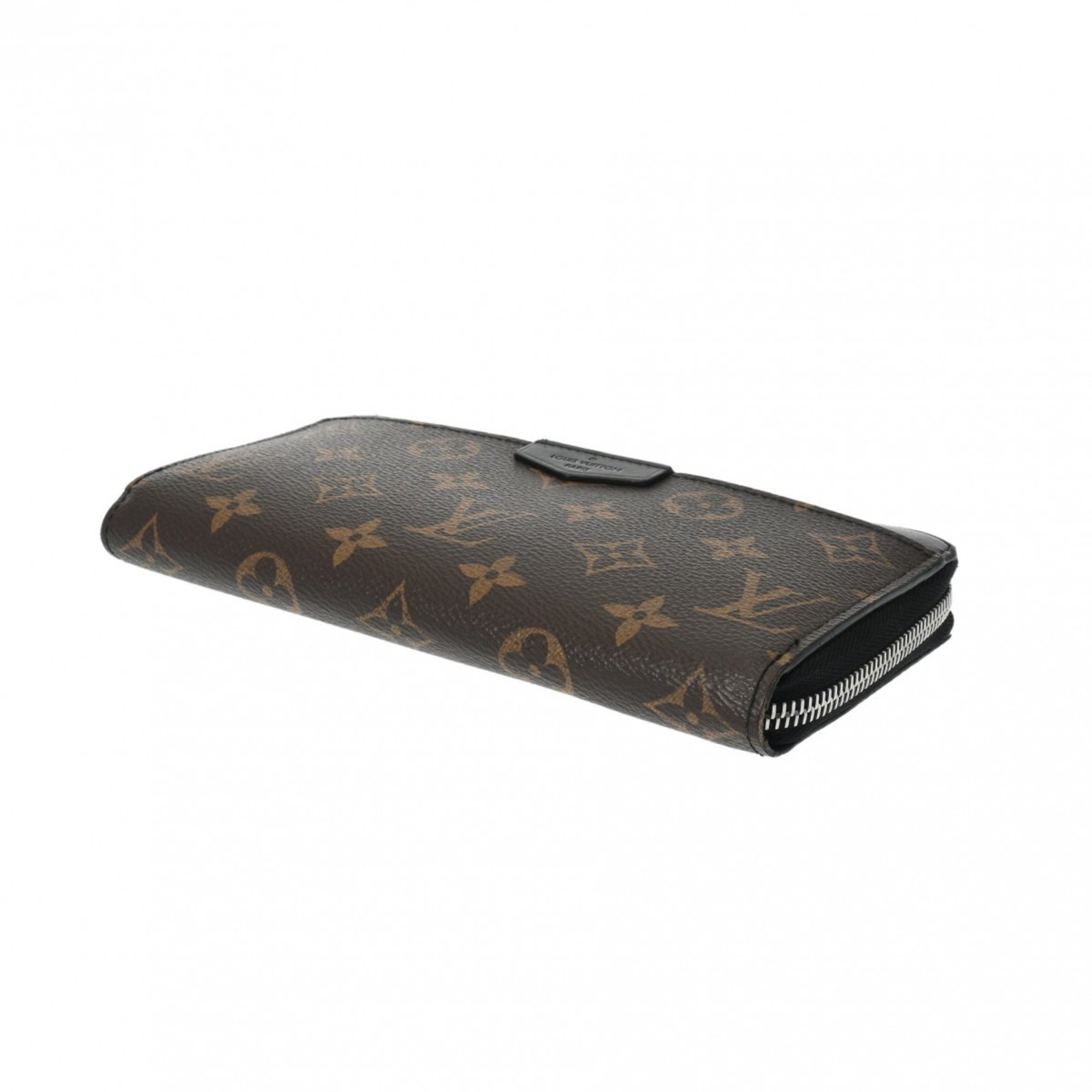 LOUIS VUITTON Louis Vuitton Monogram Zippy Dragonne Brown/Black M69407 Men's Canvas Long Wallet