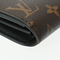 LOUIS VUITTON Louis Vuitton Monogram Zippy Dragonne Brown/Black M69407 Men's Canvas Long Wallet