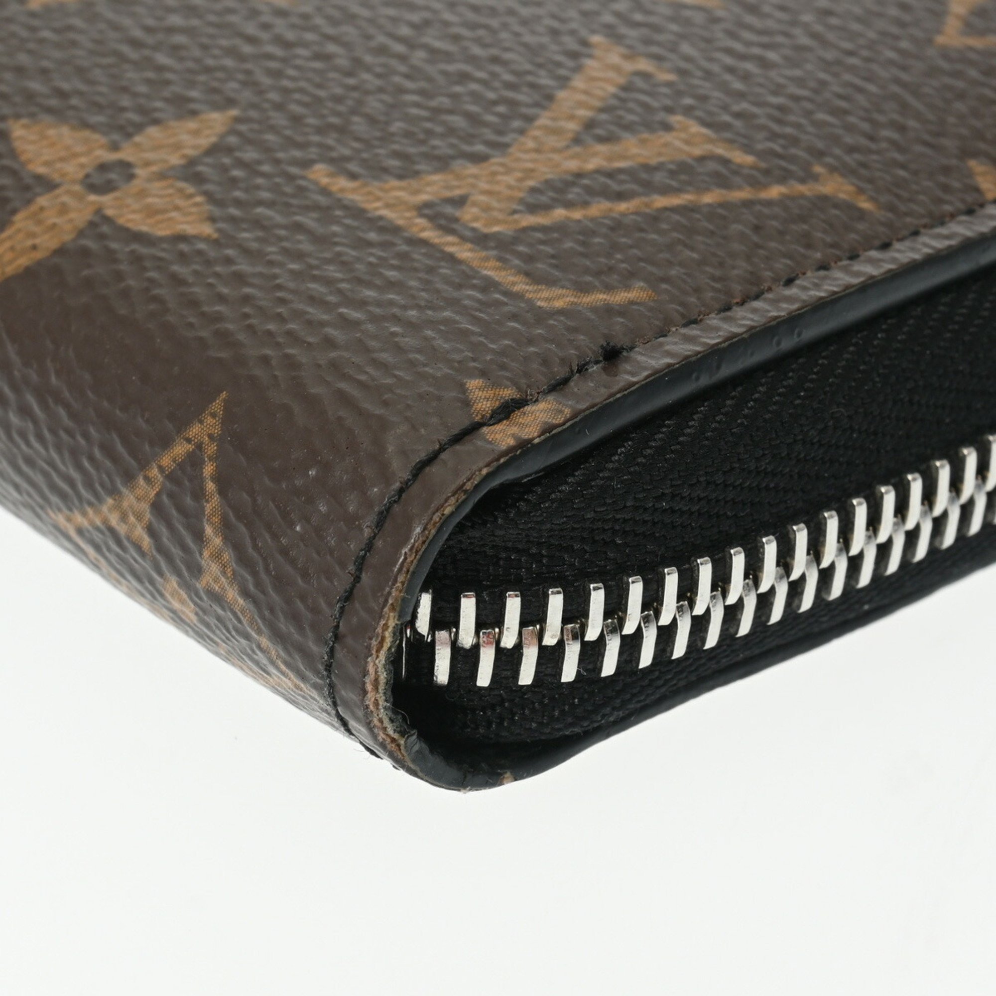 LOUIS VUITTON Louis Vuitton Monogram Zippy Dragonne Brown/Black M69407 Men's Canvas Long Wallet