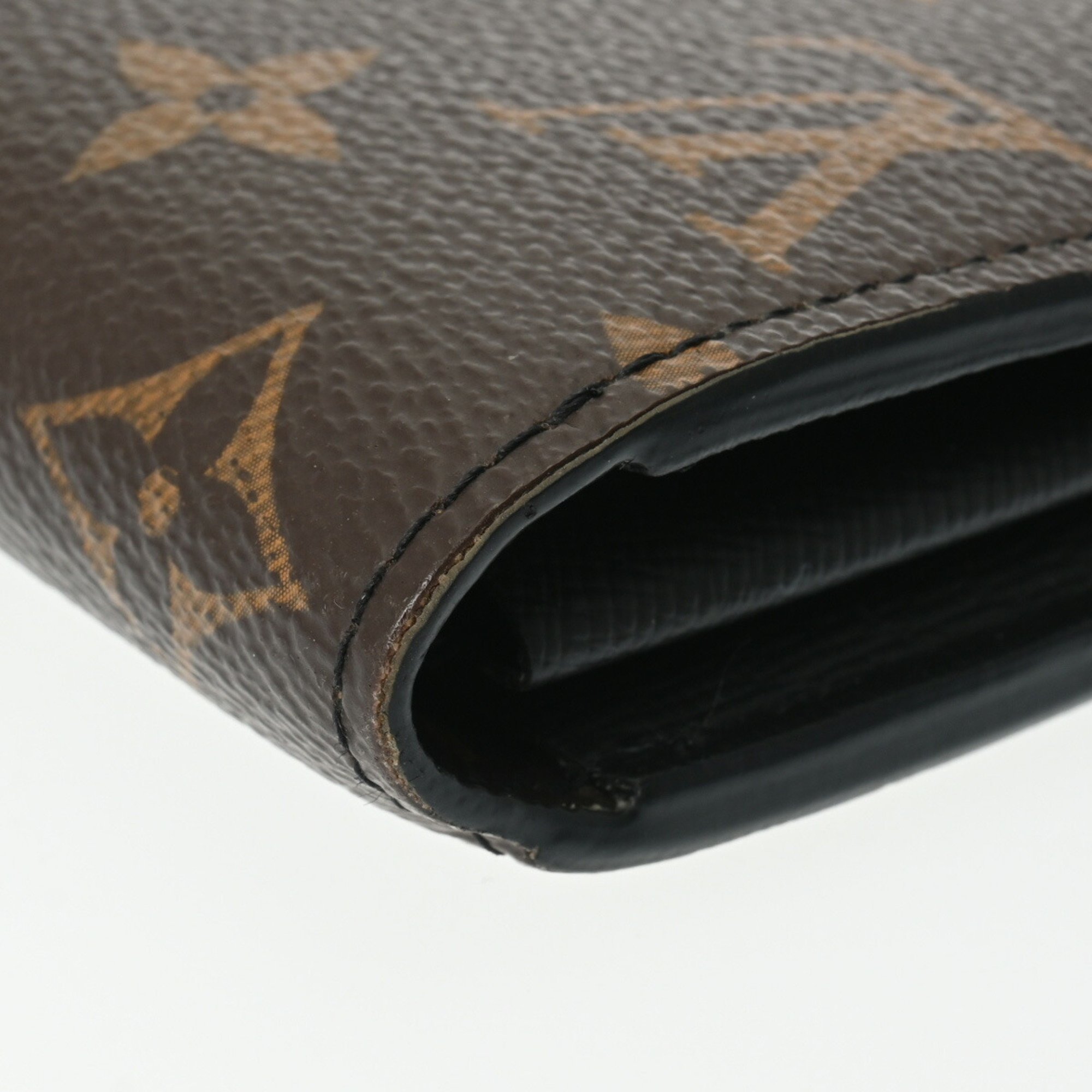 LOUIS VUITTON Louis Vuitton Monogram Zippy Dragonne Brown/Black M69407 Men's Canvas Long Wallet