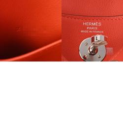 HERMES Lindy Rose Texas Z Stamp (around 2021) Women's Swift Leather Bag