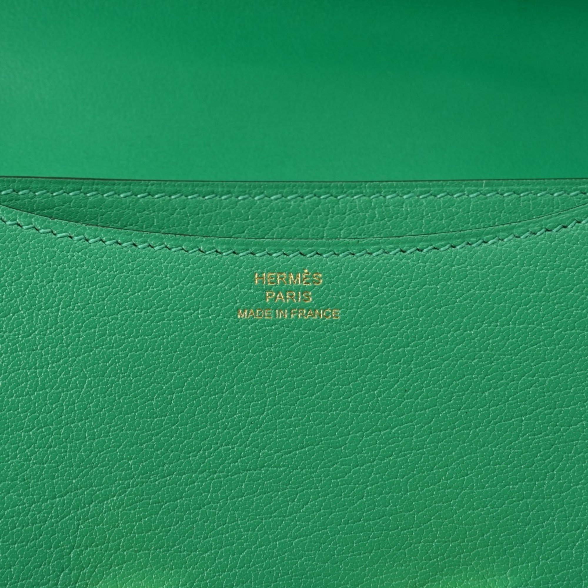 HERMES Constance 3 18 Miroir Mint B Stamp (Around 2023) Women's Chevre Shoulder Bag