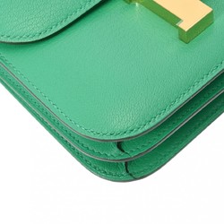 HERMES Constance 3 18 Miroir Mint B Stamp (Around 2023) Women's Chevre Shoulder Bag