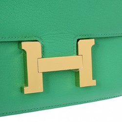 HERMES Constance 3 18 Miroir Mint B Stamp (Around 2023) Women's Chevre Shoulder Bag