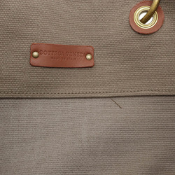 BOTTEGA VENETA Bottega Veneta Intrecciato Tote Bag Shoulder Canvas Leather Khaki Gray Brown 195976