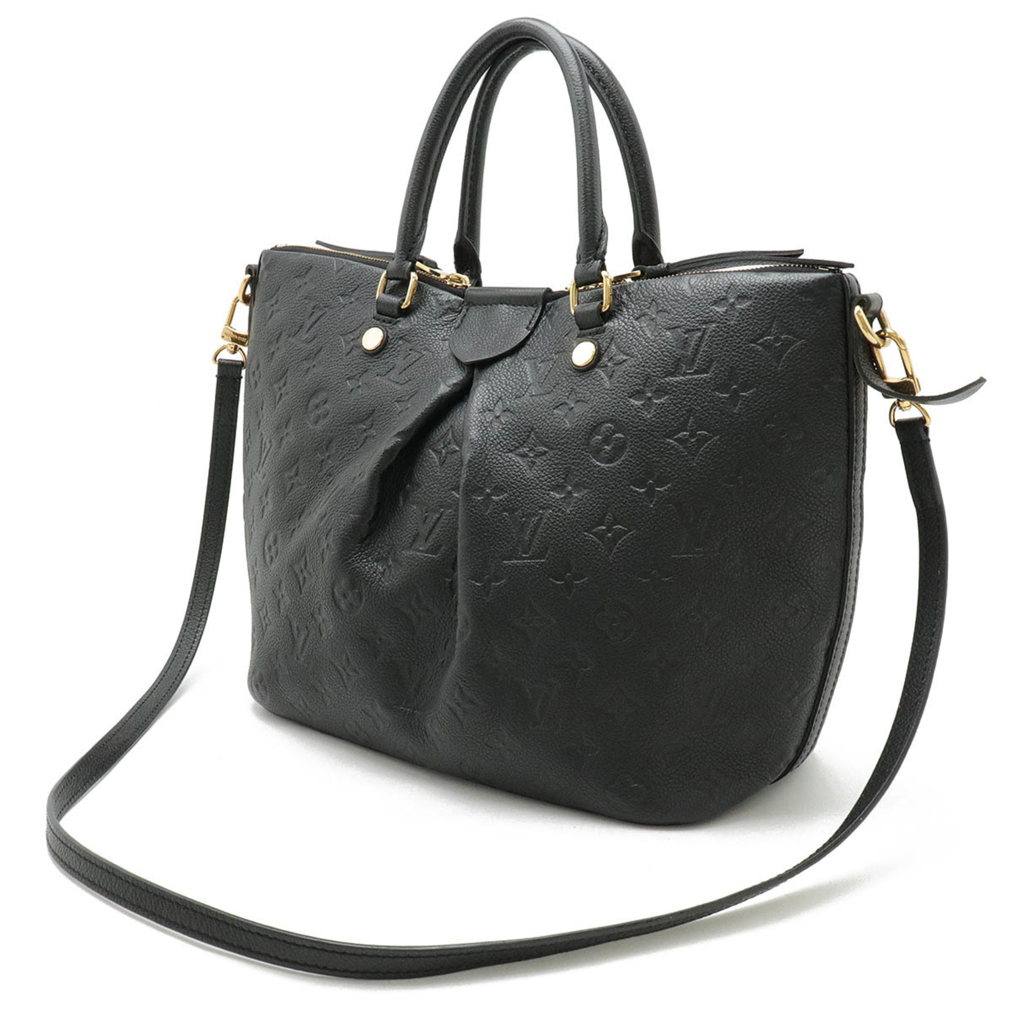 LOUIS VUITTON Louis Vuitton Monogram Empreinte Mazarine MM Tote Bag Shoulder Noir Black M50643