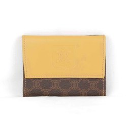 CELINE Macadam M15/2 Coin Case Leather Yellow Women's