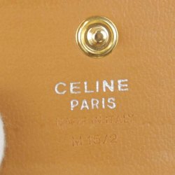 CELINE Macadam M15/2 Coin Case Leather Yellow Women's