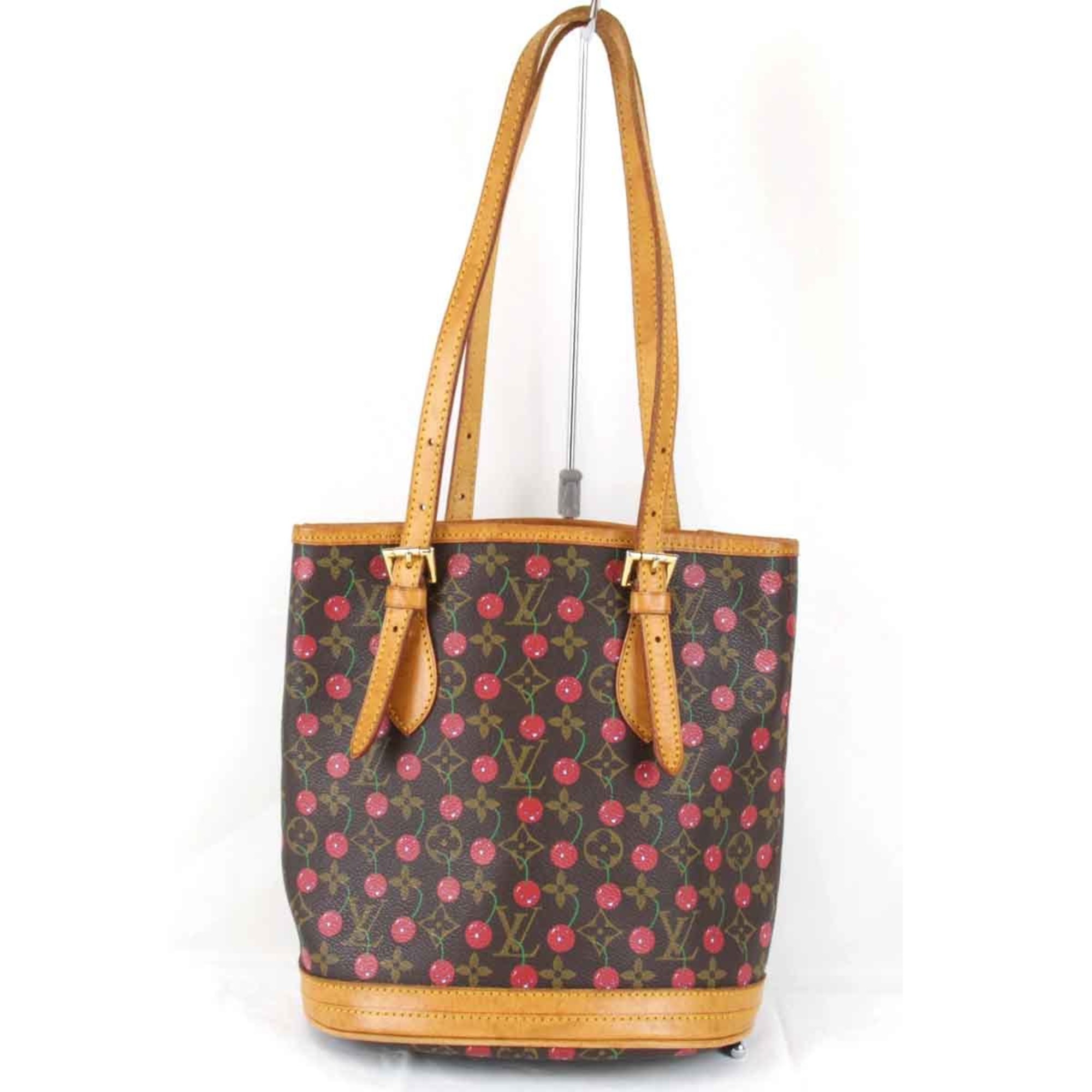 LOUIS VUITTON Cherry Bucket M95012 Shoulder Bag Monogram Canvas Brown Women's