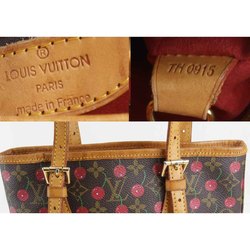 LOUIS VUITTON Cherry Bucket M95012 Shoulder Bag Monogram Canvas Brown Women's