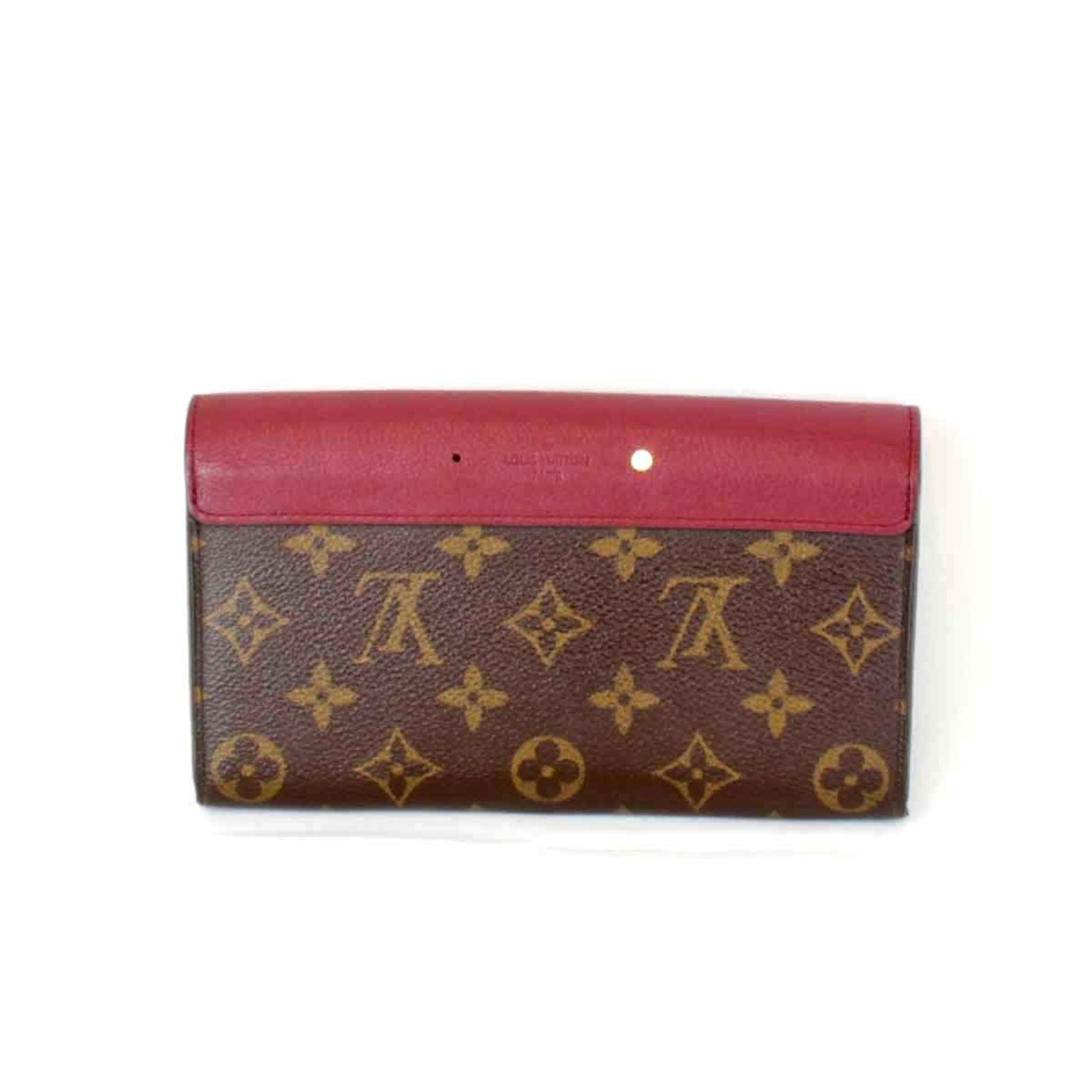 LOUIS VUITTON Louis Vuitton Portefeuille Pallas M58413 Long Wallet Monogram Canvas/Leather Women's