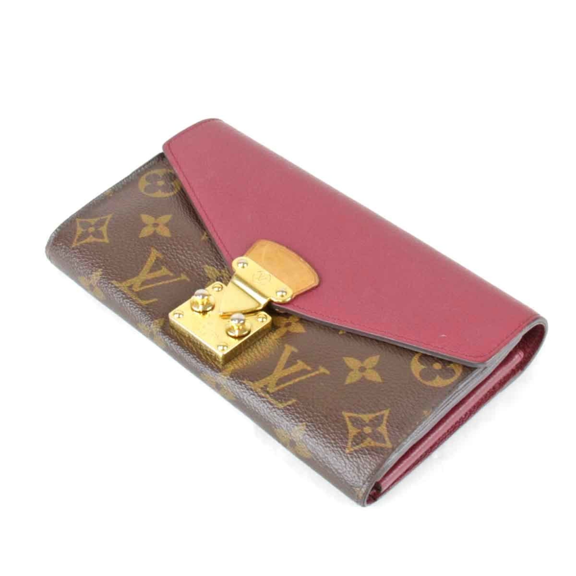 LOUIS VUITTON Louis Vuitton Portefeuille Pallas M58413 Long Wallet Monogram Canvas/Leather Women's