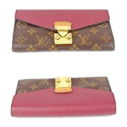 LOUIS VUITTON Louis Vuitton Portefeuille Pallas M58413 Long Wallet Monogram Canvas/Leather Women's