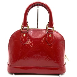 LOUIS VUITTON M90174 Alma BB Handbag Shoulder Bag 2way Red Monogram Vernis Enamel Women's