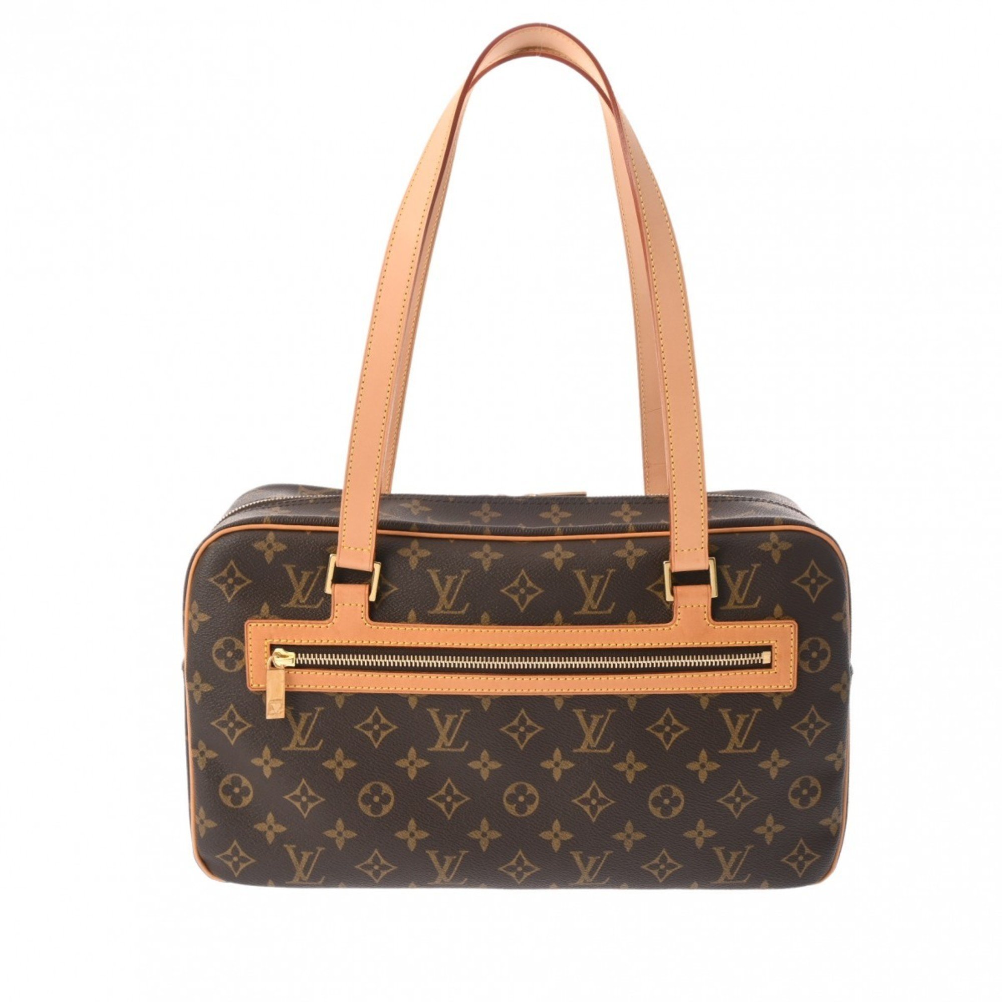 LOUIS VUITTON Louis Vuitton Monogram Cite GM Tote Brown M51181 Unisex Canvas Handbag