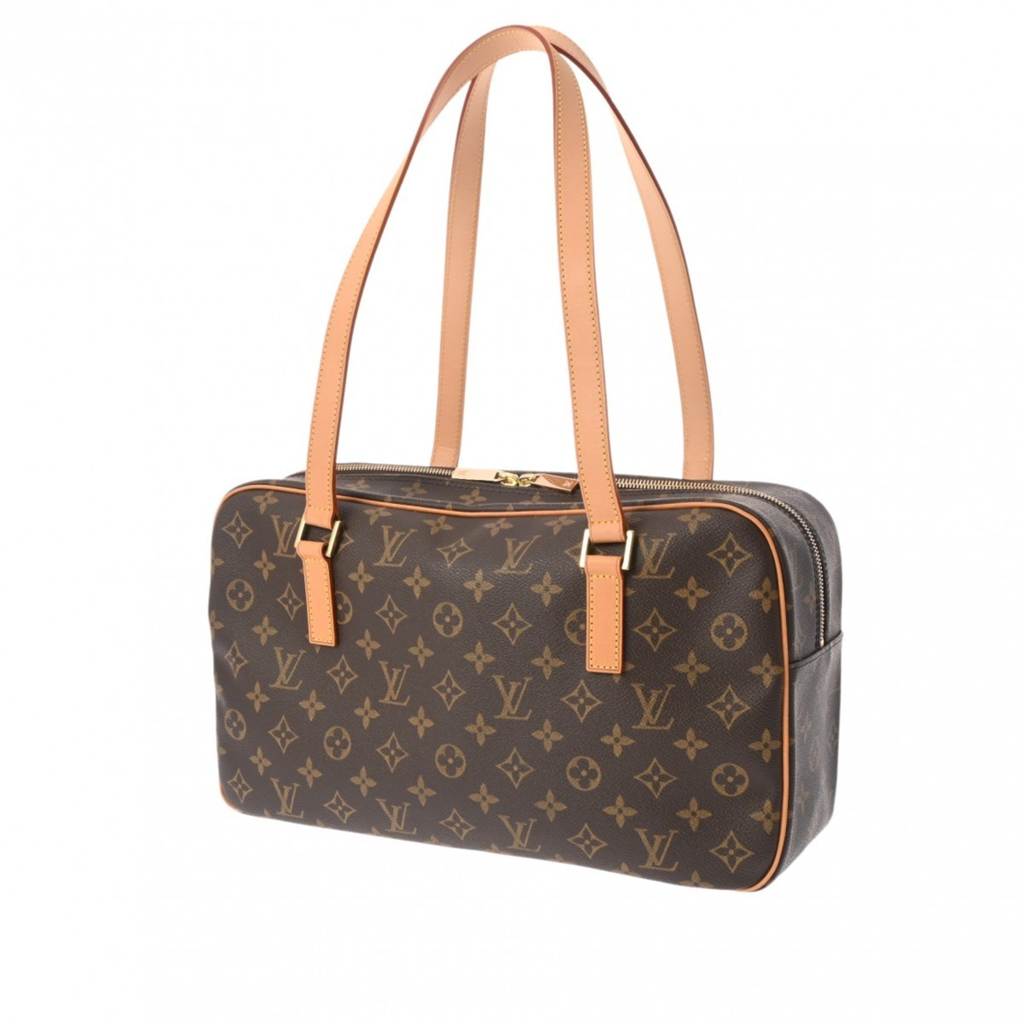 LOUIS VUITTON Louis Vuitton Monogram Cite GM Tote Brown M51181 Unisex Canvas Handbag