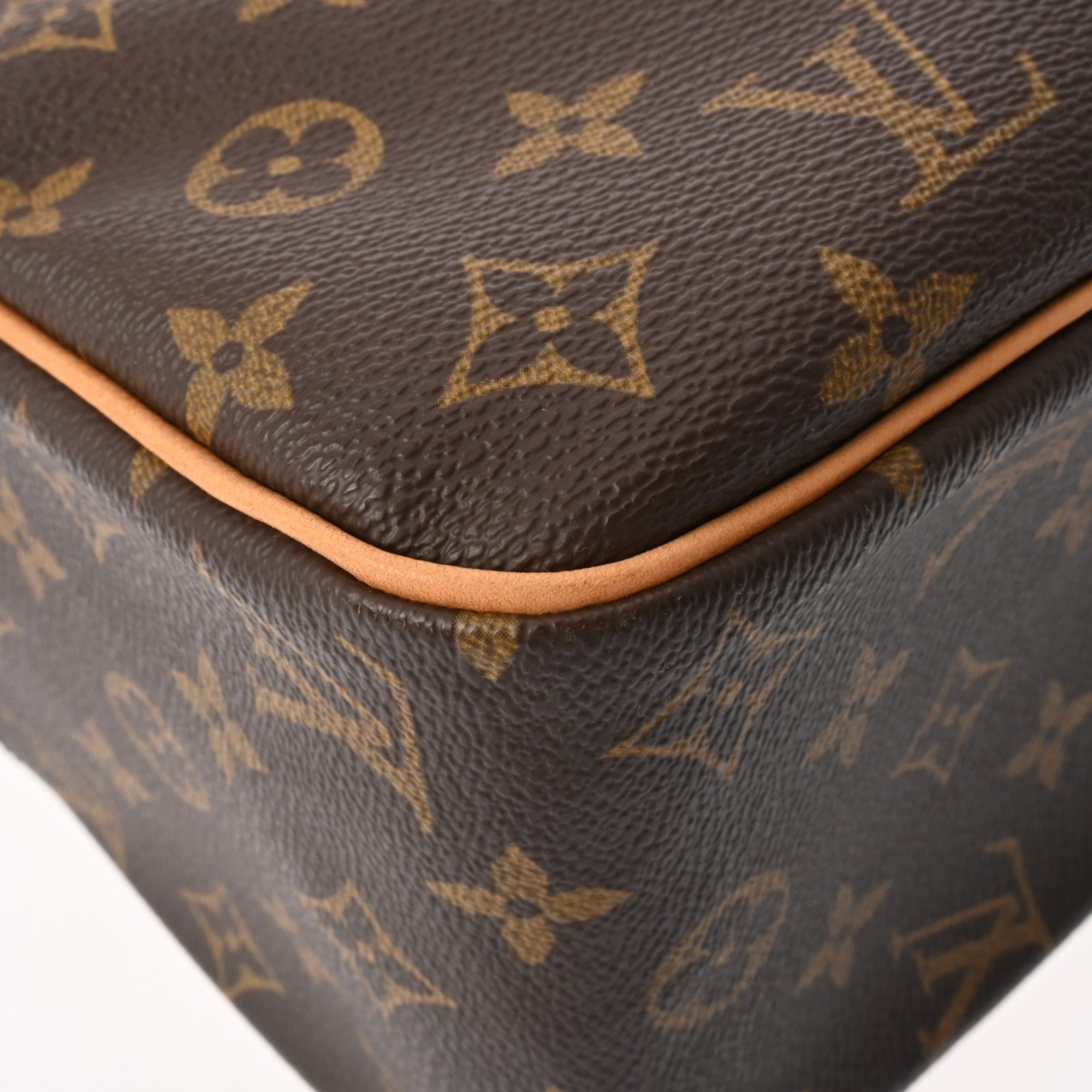 LOUIS VUITTON Louis Vuitton Monogram Cite GM Tote Brown M51181 Unisex Canvas Handbag