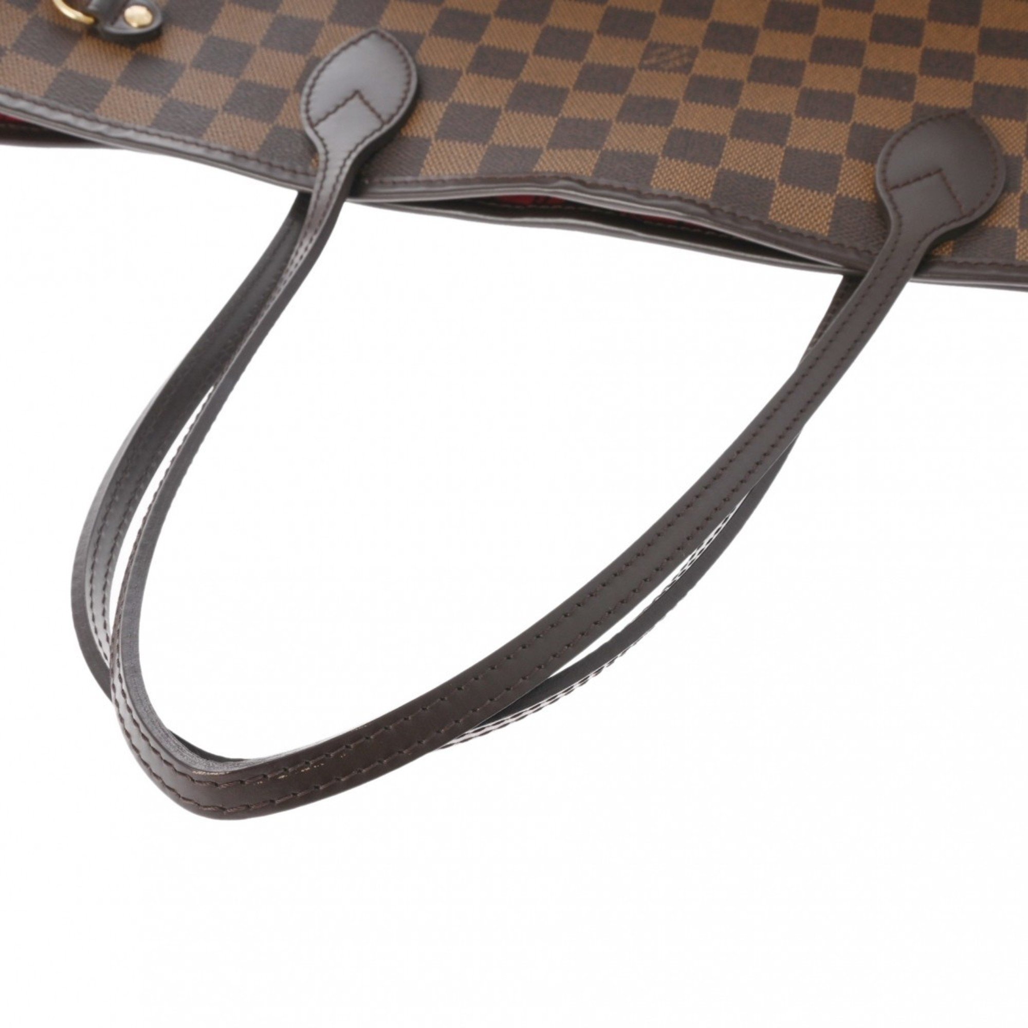 LOUIS VUITTON Damier Neverfull MM Brown N51105 Women's Canvas Tote Bag