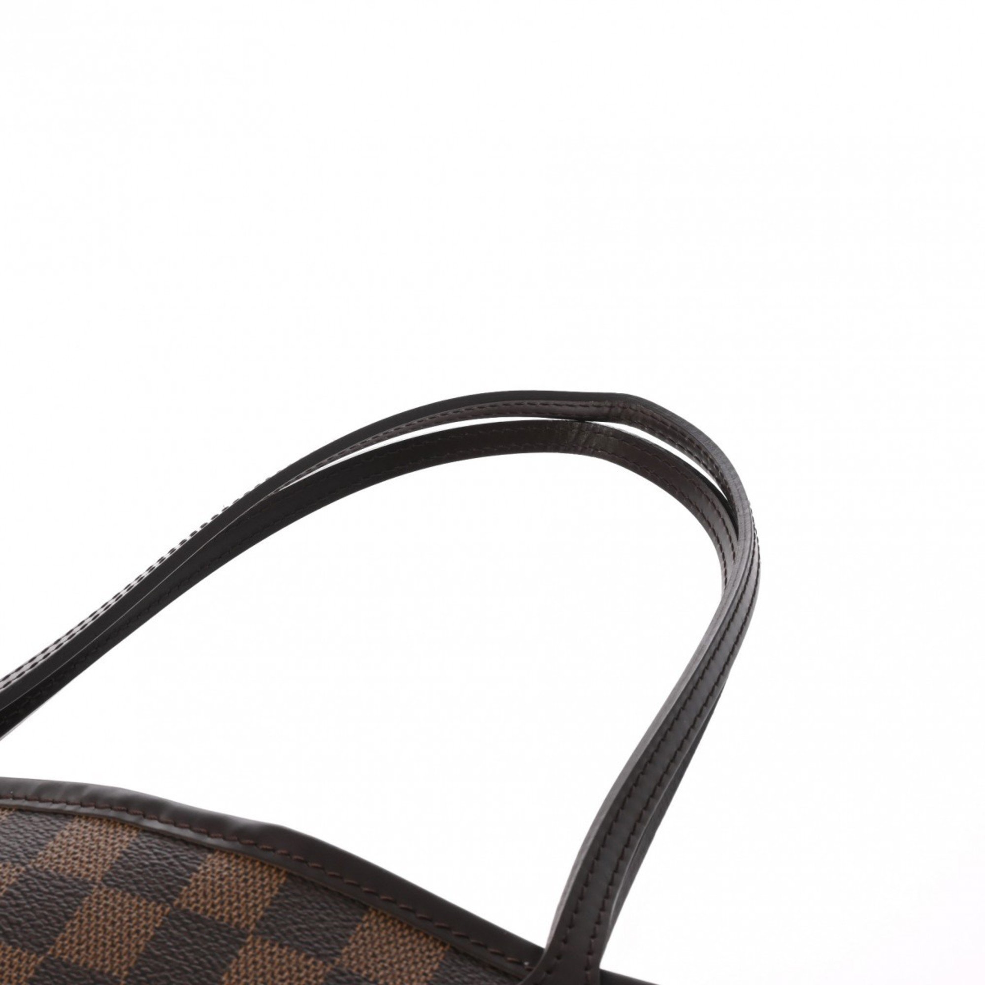 LOUIS VUITTON Damier Neverfull MM Brown N51105 Women's Canvas Tote Bag