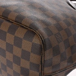 LOUIS VUITTON Damier Neverfull MM Brown N51105 Women's Canvas Tote Bag