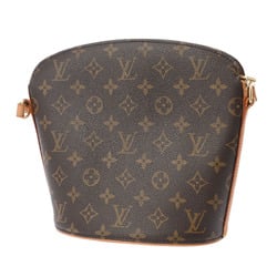 LOUIS VUITTON Louis Vuitton Monogram Drouot Brown M51290 Women's Canvas Shoulder Bag