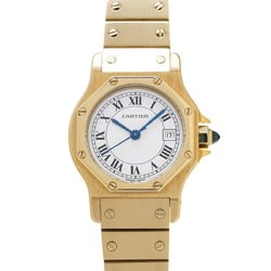 CARTIER Santos Octagon SM Ladies YG Watch Automatic