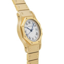 CARTIER Santos Octagon SM Ladies YG Watch Automatic