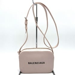 BALENCIAGA 552372 Everyday Camera Bag XS Shoulder Pink Leather Women's